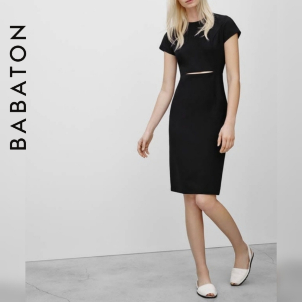 Aritzia Babaton Prosper Black Cutout Dress, Sz 00 / XS